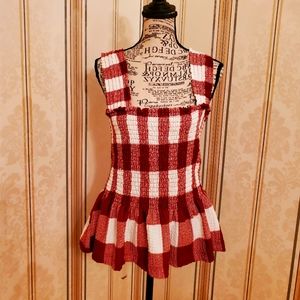 Loft Tunic tank top red/white